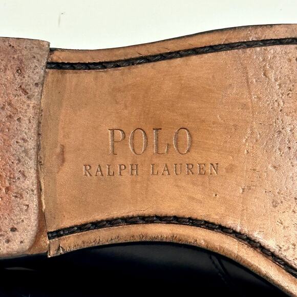 VERY GOOD Ralph Lauren x Allen Edmonds Grant Monk Strap Black Made in USA 10.5 - Picture 13 of 14